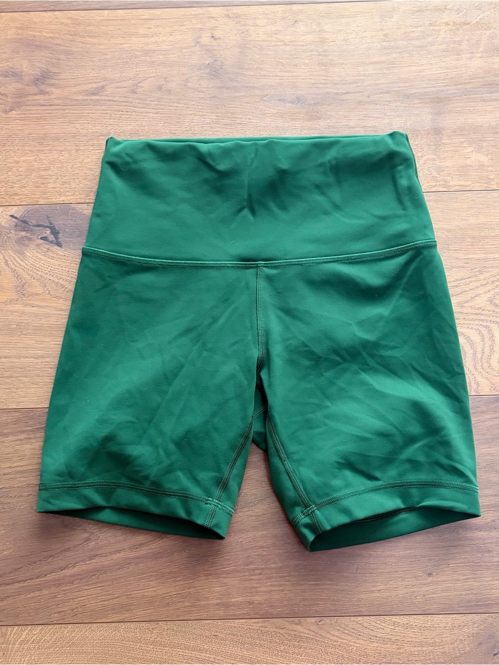 lululemon athletica Forest Green High-Rise Bike Shorts